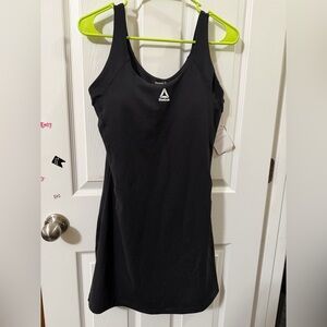 Reebok Black Performance dress shorts under dress. Built in bra, size medium